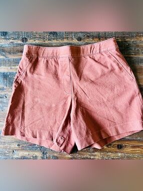 SPANX On-the-Go Stretch Twill Shorts
Bronze Glow A-Line High Rise Sz M